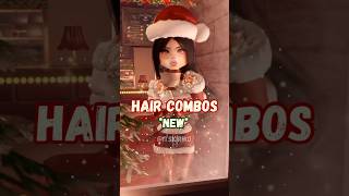 *NEW* HAIR COMBOS 🎄 #dti #dresstoimpress #dresstoimpressroblox #robloxdresstoimpress #robloxdti