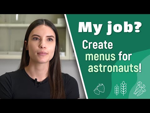 My Job? Create menus for astronauts!