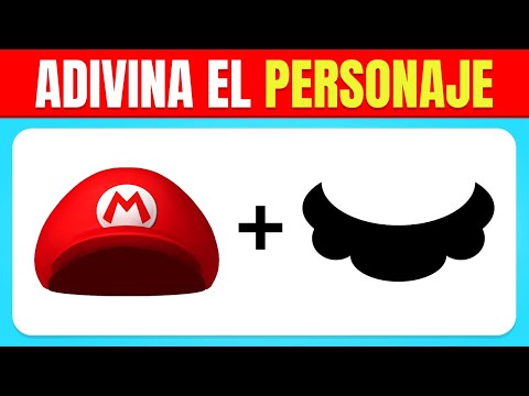 Adivina los Personajes de Mario por VOZ + EMOJI 🍄🔊 Quiz Super Mario Bros, Luigi, Peach, Bowser