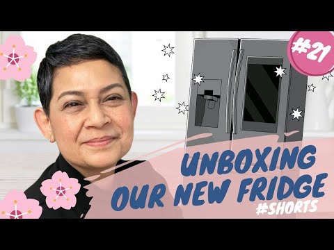 Unboxing Our New Fridge A Day With Bec #shorts