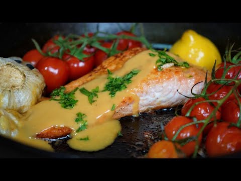 how to cook salmon / salmon fish recipe with delicious creamy sauce /  creamy salmon recipe /