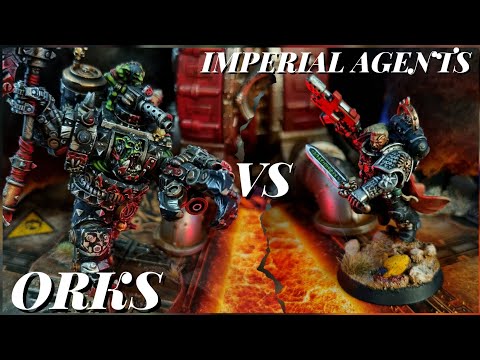 War Hammered Quickie. (New Codex) Imperial Agents Vs Orks. Hunt the Beast.