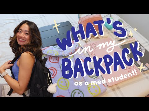 what's in my backpack 2023 🌸🍒 med school essentials!