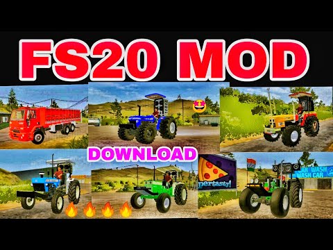 🇮🇳  fs20 indian🔥 tractor 🚜 mod || 😮 all indian tractors 🤩|| modified 🤟tractor || download link 👇 ||