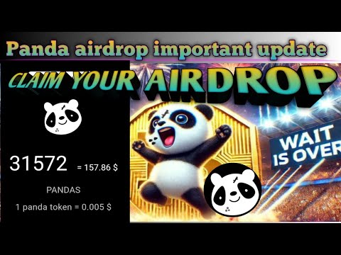 Panda Airdrop Important update. // panda airdrop New update// panda  #panda panda airdrop claim