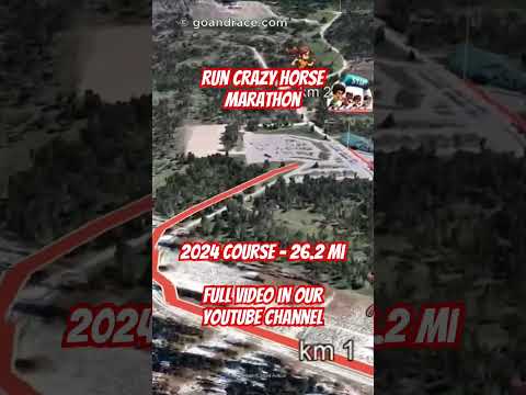 Run Crazy Horse Marathon 2024: fly over the marathon course!