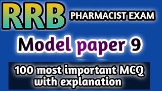 model paper 9#rrb pharmacist exam#mhsrb pharmacist exam#jssc#dsssb#osssc#hssc#zp#esic#cghs