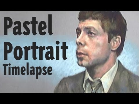 Pastel Portrait Speed Painting : Male Timelapse Art