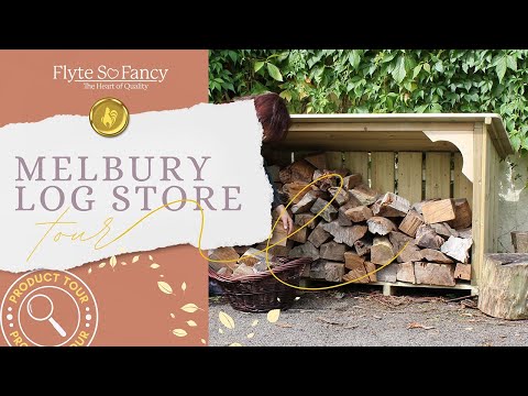 The Melbury Log Store - Low Level Log Storage for your Garden