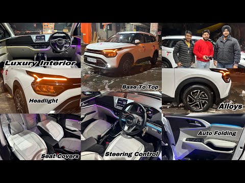 New Kia Carens Modified | New Kia Carens Modification | New Kia Carens luxury interior | Headlight