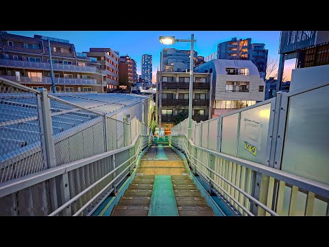 Tokyo day to night walk in Meguro, Japan • 4K HDR