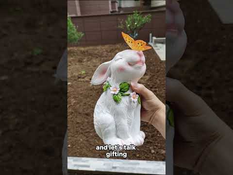 Rabbit with a color-changing solar butterfly