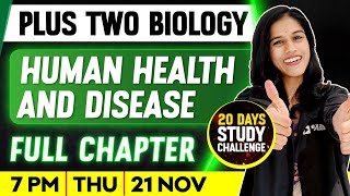 Plus Two Biology | Human Health And Disease | Full Chapter | Exam Winner Plus Two