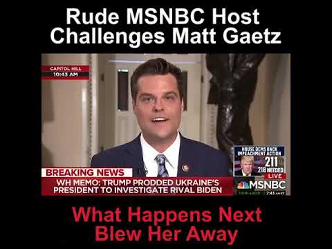 Rude reporter confronts Matt Gaetz On Dem's impeachment proceedings against T.