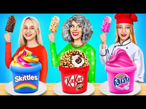 Me vs Grandma Cooking Challenge | Cake Decorating Delicious Kitchen Hacks by YUMMY JELLY