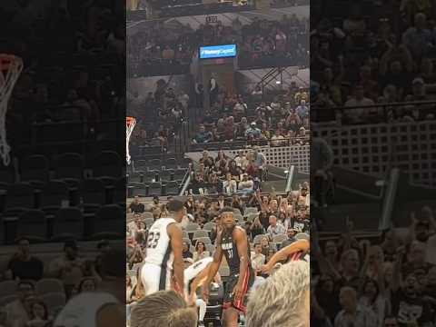 Thomas Bryant’s Reaction Getting Boomed On By Wemby 😮‍💨🛸 #sanantoniospurs