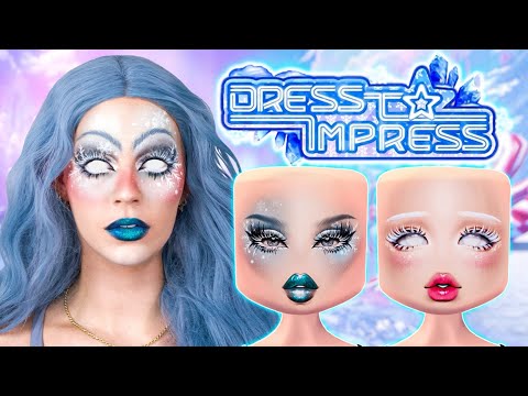 doing DRESS TO IMPRESS makeup IRL to make people like me…