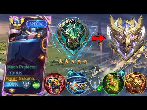 NEW SEASON UPDATE BEST BUILD URANUS FOR RANK UP FASTER IN SOLO RANK🔥 - Mobile Legends