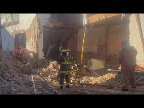 Building collapse traps construction worker