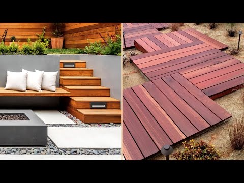 Landscape Design, Beautiful Steps Made of Wood, (40+) Great Garden Ideas