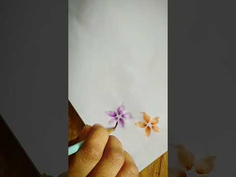 flower painting #flowerdawing  #paintng #youtubeshorts #reels