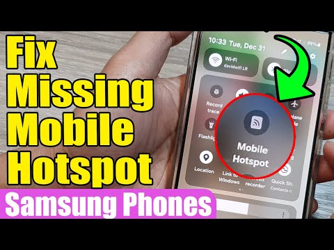 📲✨ Fix Missing Mobile Hotspot in Notification/Quick Settings Panel on Samsung Devices 🚀