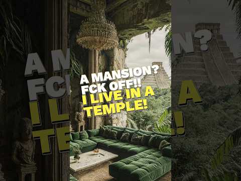 Would You Live in a Luxury Mansion Built Inside a Maya Temple? #midjourney