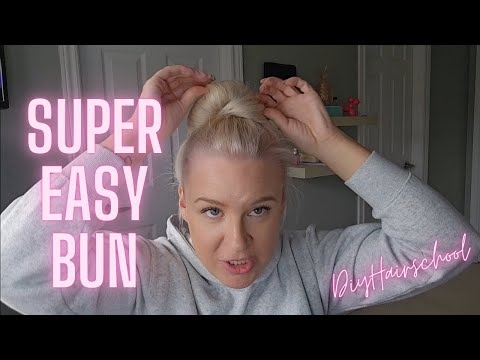 EASY Bun Tutorial - Messy Bun For Thin Hair