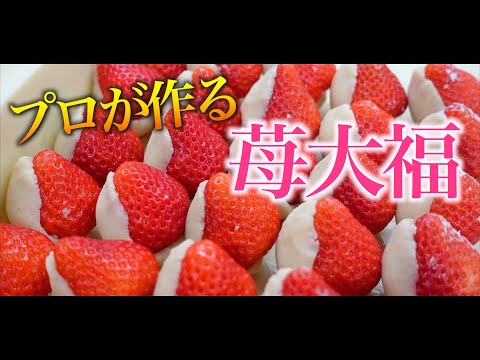 【苺大福】和菓子屋が作る絶品いちご大福の作り方｜Strawberry Daifuku｜和菓子づくり