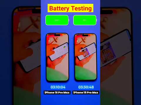 iphone 15 pro max Vs iphone 16 pro max - battery 🔋 testing