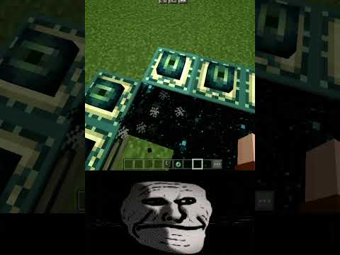 end portal and nether portal hack 😱🔥 #minecraft #viral #shortvideo #short