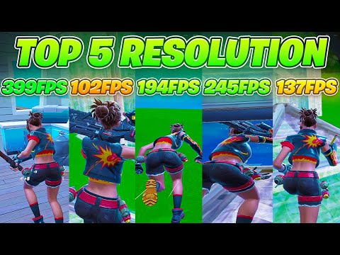 The BEST 5 Stretched Resolutions in Fortnite Chapter 2 Remix! ✅ (HUGE FPS BOOST)