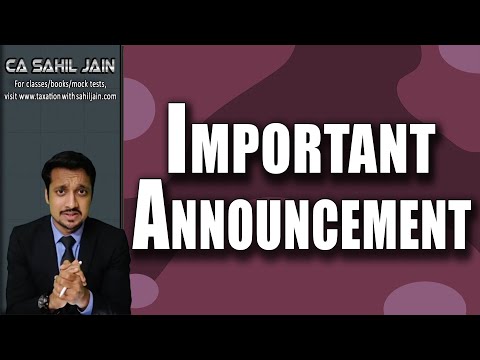 Important Announcement for CA Students