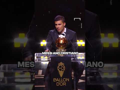 RODRI: MESSI & RONALDO inspired me to win BALLON D'OR 🐐 #shorts #football #soccer