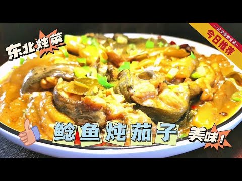 东北传统菜鲶鱼炖茄子，鱼肉鲜嫩不腥茄子软烂入味不破碎，下饭菜