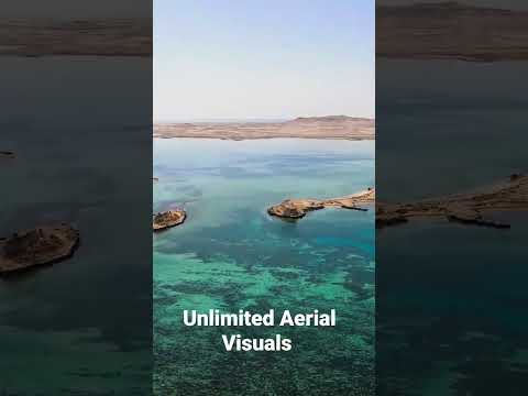 Qatar's Inland Sea on the Saudi Arabian border as seen from a drone. #travel #drone #qatar #video