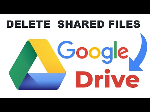 How to Delete Shared Files from Google Drive using laptop PC Mac