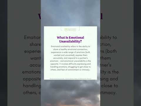 What is Emotional Unavailability?