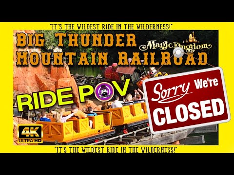 4K | BIG THUNDER MOUNTIAN RAILROAD RIDE POV MAGIC KINGDOM