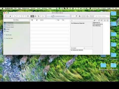 如何建立endnote library