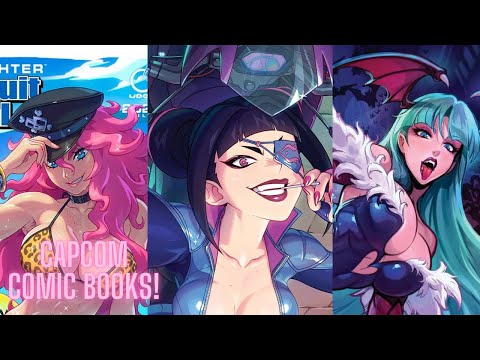 Capcom comic book collection! Street fighter and Darkstalkers lots of Juri!