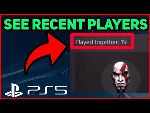 PS5 HOW TO SEE RECENT PLAYERS!