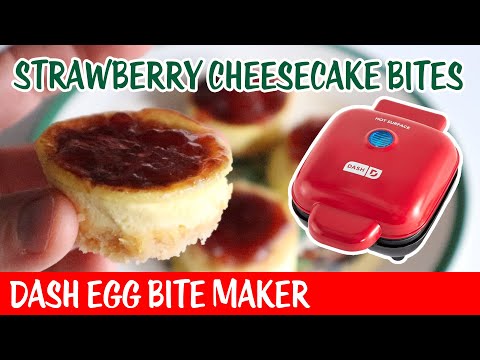 Mini Strawberry Cheesecake Bites - Dash Egg Bite Maker - Day 17 Bonne Maman Advent Calendar 2024