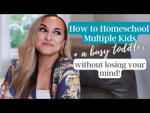 HOW TO HOMESCHOOL MULTIPLE KIDS + TODDLERS WITHOUT LOSING IT! Practical Tips & Tricks