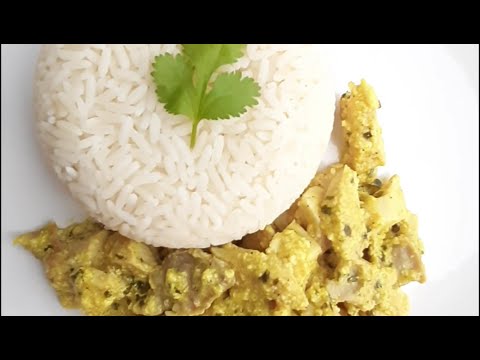 Top 10 manières de manger le riz : #1 Riz à la sauce curry et au poulet # Rice curry and chicken 🍽😘