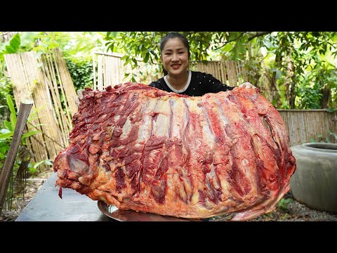 '' Big cow rips cooking '' Yummy beef rips cooking with country style - Amazing cooking video