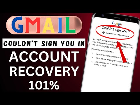 couldn't sign you in gmail problem || how to recover gmail account couldn't sign you in || #gmail