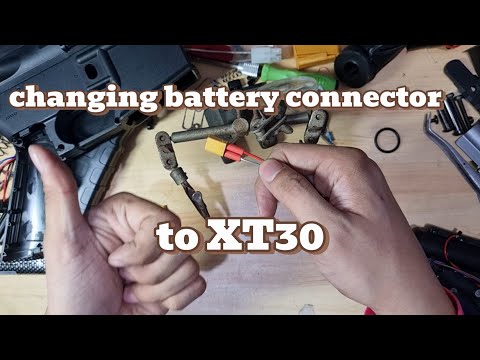 changing battery connector to XT30