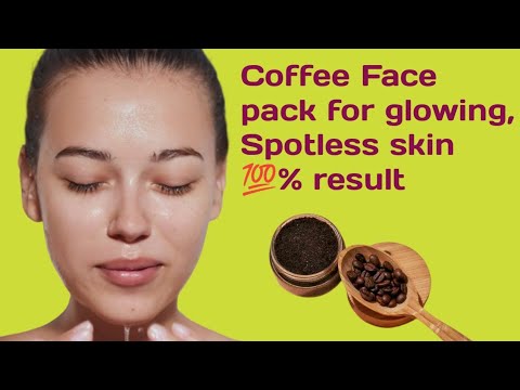 Skin Whitening With Coffee Facepack /Get Spotless,best face pack for glowing skin....