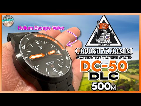 Final Batch! | Countycomm/Maratac® 42mm DLC Stainless Steel 500m(1650ft) Automatic Diver DC-50